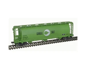 Atlas Trains HO Scale 3-BAY CYLINDRICAL HOPPER CARGILL SALT # 20007171 Car 62802 - Picture 1 of 1