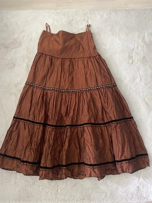 Biba Damen Rock Crash-Rüsche Rock Größe:36,Farbe:Kupfer,Obermaterial:Polyester, - Bild 1 von 4