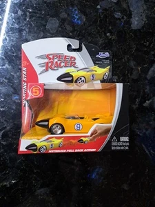 Jada 1:43 Scale Speed Racer Shooting Star #9 Motorized Pull Back Vehicle Yellow - Picture 1 of 5