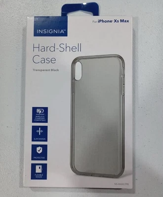 Funda rígida negra transparente Insignia iPhone XR Max XS MAX 11 Pro Max P1 Foto 1 de 2