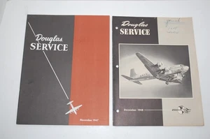 Original 1947/48  Douglas DC-6/DC-4 Aircraft Service Booklets (2 ea. as 1 lot) - Picture 1 of 18