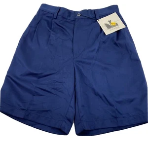 NWT Men's TOP-FLITE By Spalding Size 30 100% Polyester Blue Golf Shorts U17 - Picture 1 of 9