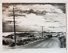 ADOLF DEHN Scare Pencil SIGNED Limited Edition Lithograph ROAD TO GAYHEAD 1935