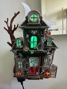 Bath & Body Works Wallflower Silver Haunted House Nightlight Red Door Pumpkins - Picture 1 of 5