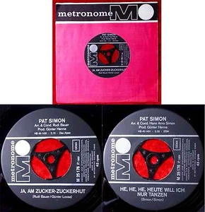 Single Pat Simon: Ja, am Zucker-Zuckerhut (Metronome M 25 176) D 1969 - Bild 1 von 1
