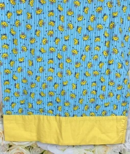 EASTER Pillowcase Handmade Chick Bunny Ears Blue Yellow Standard Size - Picture 1 of 9