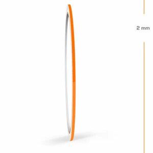 Zierstreifen 2mm 10 Meter Neon Orange Fluoreszierend Glänzend Glanz Auto Boot - Bild 1 von 5