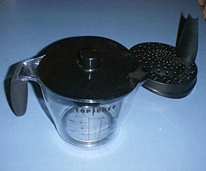 TOP CHEF 1000 ml /4 Cups Measuring Bowl with Colander/Strainer/Drainer & Lid NEW - Picture 1 of 7