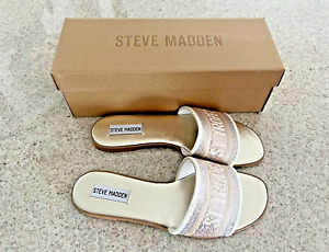 Steve Madden St Tropez Knox-R Gold Slip Ons (8)