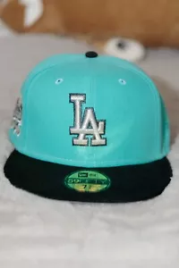 New Era 59FIFTY LA Dodgers Fitted Hat – 100th Anniversary Patch – Size 7 3/8 - Picture 1 of 11
