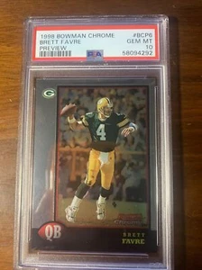 1998 Bowman Chrome Brett Favre PREVIEW #BCP6 PSA 10 - Picture 1 of 1