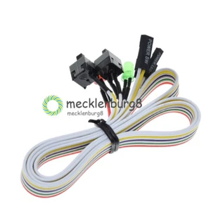 65cm ATX PC Desktop Case Power On Off Reset Cable with Dual Switch LED NEW - Bild 1 von 5