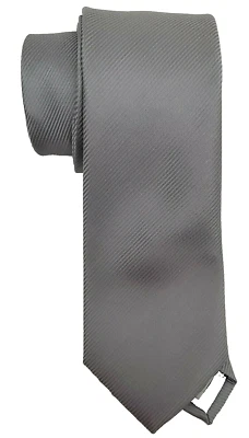 Geoffrey Beene Men's Silver Striped Neck Tie  Silver Grey - Image 1 of 4