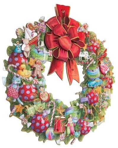 Advent Wreath Caspari Advent Calendar 33 x 39cm - Image 1 of 1