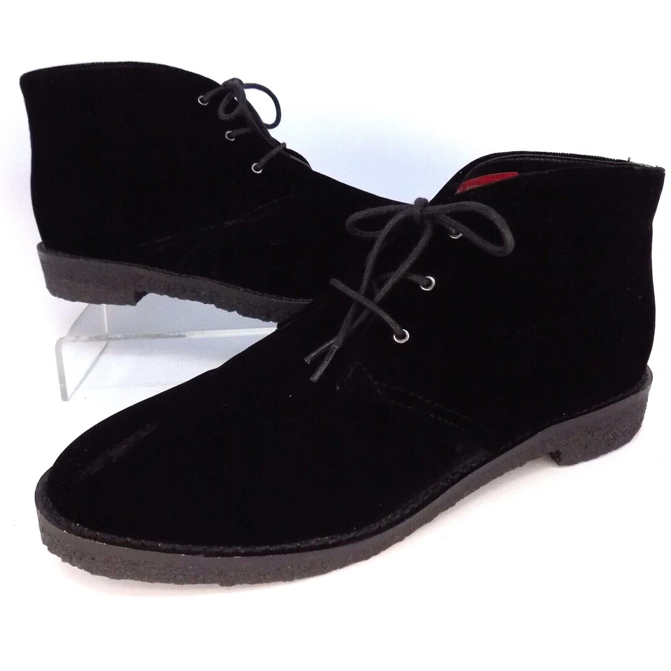¡NUEVO! Botines informales al tobillo Mark Fisher ML Dixie para mujer talla 7,0 medianos, terciopelo negro Foto 1 de 4