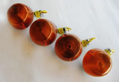 Fit HONDA CB100 CB125 S90 CL90 CL100 F&R TURN SIGNAL 6V. 4Pcs. "STEEL"  [ES189] Foto 1 de 4