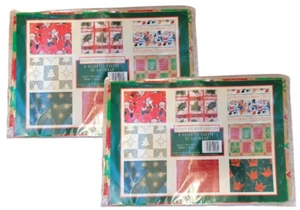 2 packs vintage christmas wrapping paper 8 sheets per pack various designs - Picture 1 of 13