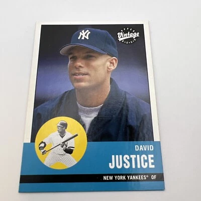 2001 Upper Deck Vintage #150 David Justice New York Yankees - Image 1 of 4