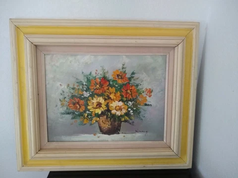 Original oil painting on canvas signed framed Cover