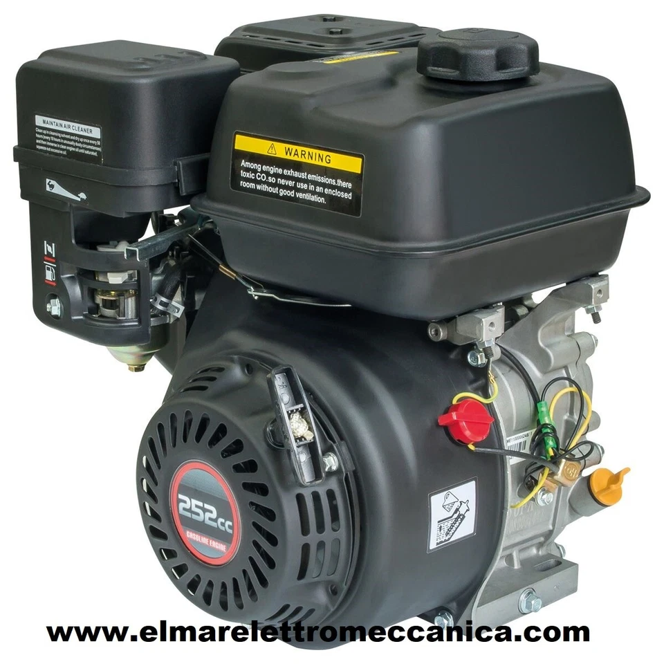 8 HP LONCIN Motore benzina 4 tempi HP 8 a scoppio albero conico LOMBARDINI