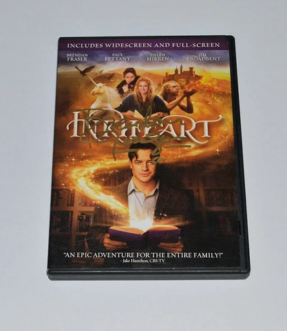 INKHEART  DVD Autograph BRENDAN FRASER  Signed  Widescreen & Std! OSCAR WINNER! Cover