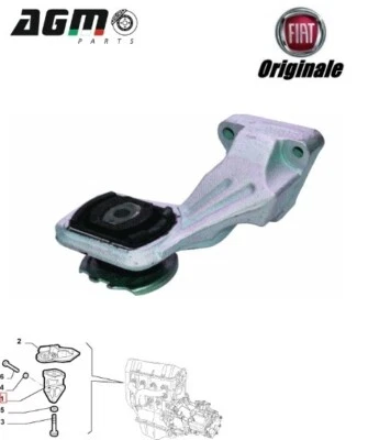 SOSTEGNO SUPPORTO MONTAGGIO MOTORE ANTERIORE DX ORIGINALE FIAT SEICENTO 46743191 - Immagine 1 di 4
