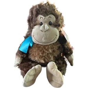 Anico Lotsa Love Plush Monkey With Blue Bow 13" - Picture 1 of 5