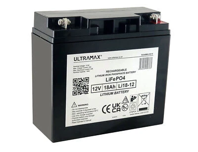 Lithium Iron Phosphate Battery LiFePO4 Deep Cycle Solar Kayak Trolling Marine - Image 1 of 4