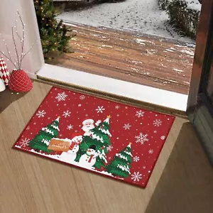 Christmas Door Mat Non Slip Doormats Welcome Mats for Front Door Floor Mats O... - Picture 1 of 9