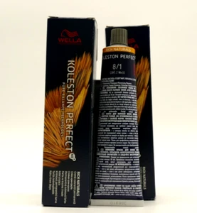 Wella Koleston Perfect ME+ 8/1 Hell-Aschblond 60ml – Permanente Haarfarbe - Bild 1 von 2
