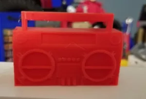RC 1/10 Scale Red Boombox Radio Boom Box Stereo Rock Crawler Truck Accessories - Picture 1 of 8
