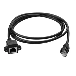 Cat5 Stecker auf Buchse Ethernet Verlängerung Netzwerkkabel Gigabit Lan RJ45 - Picture 1 of 3
