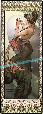 Póster impreso vintage de The Pole Star 1902 estilo retro arte celestial Mucha Foto 1 de 4