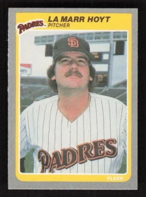1985 Fleer Update #U-58 LaMarr Hoyt San Diego Padres - Image 1 of 2