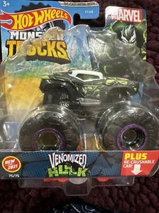 Hot Wheels Monster Truck 2021 VENOMIZED HULK 1:64, Re-Crushable Car, #75/75 - Picture 1 of 3