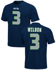 Russell Wilson Youth Seattle Seahawks Navy Poly Football Jersey Tee