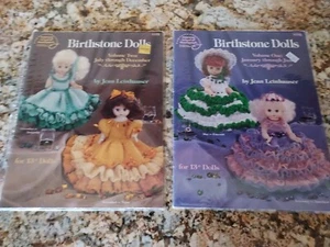2 Crochet Pattern Booklets Birthstone Dolls Jan To Dec - Picture 1 of 6