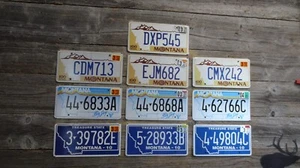 Montana flat license Plate bulk lot Original Montana 3 different kinds Montana!! - Picture 1 of 1