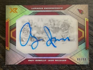 2019 Panini XR leuchtende Empfehlungen Andy Isabella Rookie Auto RC #86/99 Rechnungen - Bild 1 von 3