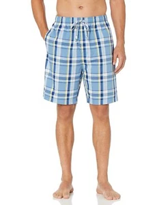 Nautica Herren weich gewebt 100% Baumwolle Gummibund Schlaf Pyjama kurz, Himmel - Bild 1 von 3