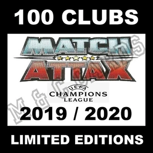MATCH ATTAX 2019/20 19/20 100 Club/Edizione Limitata Carte Oro Argento Bronzo - Foto 1 di 48