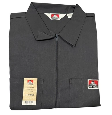 Ben Davis Short Sleeve 2XL Charcoal 1/2 Zip Shirt NWT - Image 1 of 4