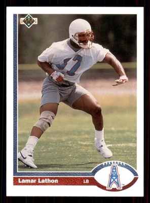 1991 Upper Deck Lamar Lathon #424 Houston Oilers - Image 1 of 2