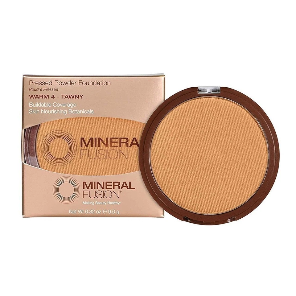 MINERAL FUSION - Pressed Powder Foundation Warm 4 Tawny - 0.32 oz (9 g) - Image 1 of 1