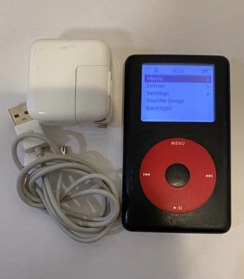 Apple iPod classic 4th Generation U2 Edition Black/Red (20 GB) Works Great - Image 1 of 4