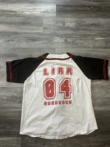 Vintage Badger Sports Jersey Sz M LIAR Baseball Y2K Style Streetwear - Picture 1 of 6