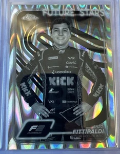2024 Topps Chrome F1 Enzo Fittipaldi - Black & White Raywave #39 - Picture 1 of 2