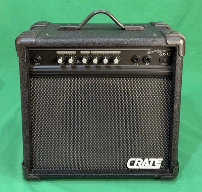 Crate GX-15 30W Guitar Amplifier - Black Combo - 8" Speaker - Image 1 of 4