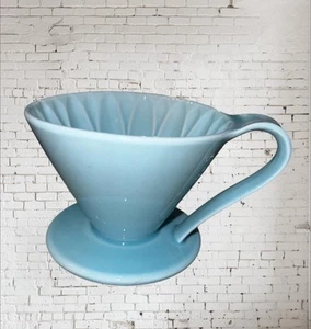 CAFEC FLOWER COFFEE DRIPPER MADE IN JAPAN 4 CUP Pour Over Blue - Picture 1 of 4