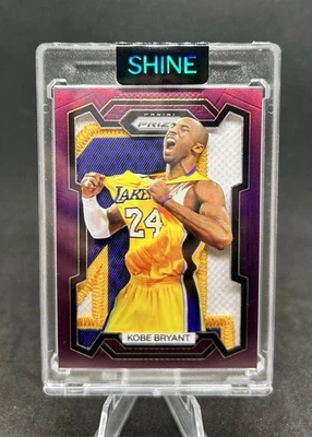 Kobe Bryant Prizm Purple Lakers Patch Jersey 1/1 Art Card - Created by SHINE - Image 1 of 2